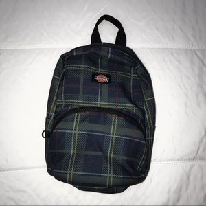 Dickies plaid mini backpack